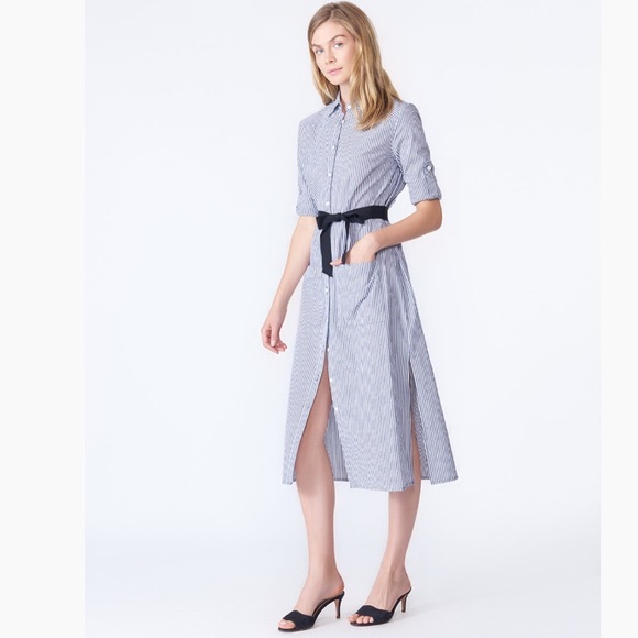 Veronica Beard Striped Carter Dress - Picture 4 of 5